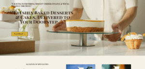 Landing page for a local bakery using Elementor